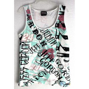 NASCAR Chase Authentics Jeff Gordon White All Over Print Tank Top Shirt Size XL
